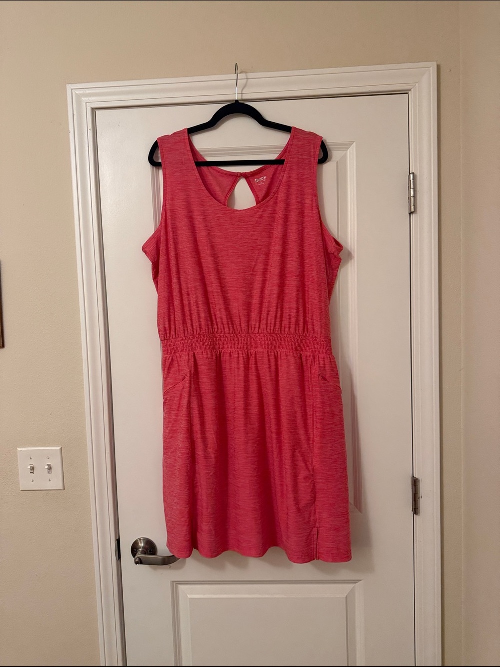 Duluth Trading Co Sleeveless Coral Dress XL